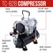 High Precision Detail Control Dual-Action Side Feed Airbrush Set with Twin Cylinder Piston Airbrush Compressor with Air Storage Tank